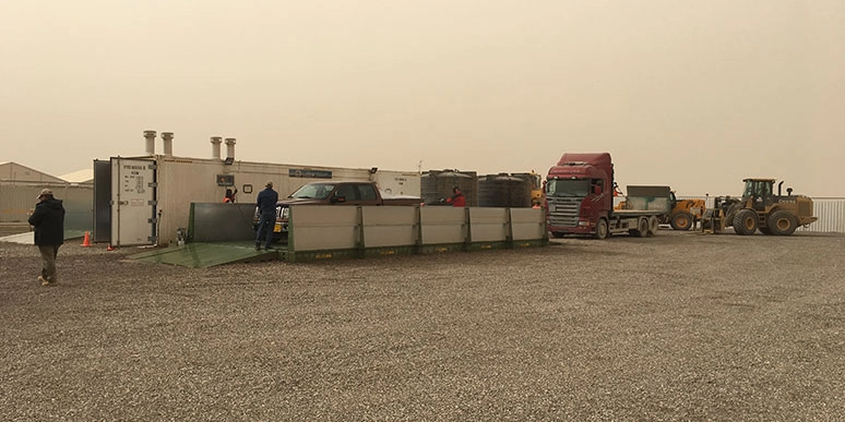 Large equipment storage